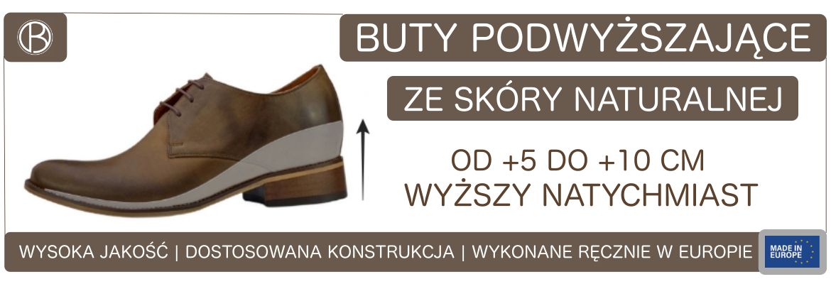 Buty podwyższające skórzane męskie - BETELLI