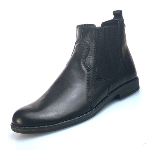 Męskie buty podwyższające NEGRO  +5 CM